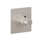 California Faucets Jalama StyleTherm Termostático de 3/4" - Placa Plana - Níquel Satinado