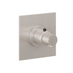 California Faucets Jalama StyleTherm Termostático de 3/4" - Placa Plana - Níquel Satinado