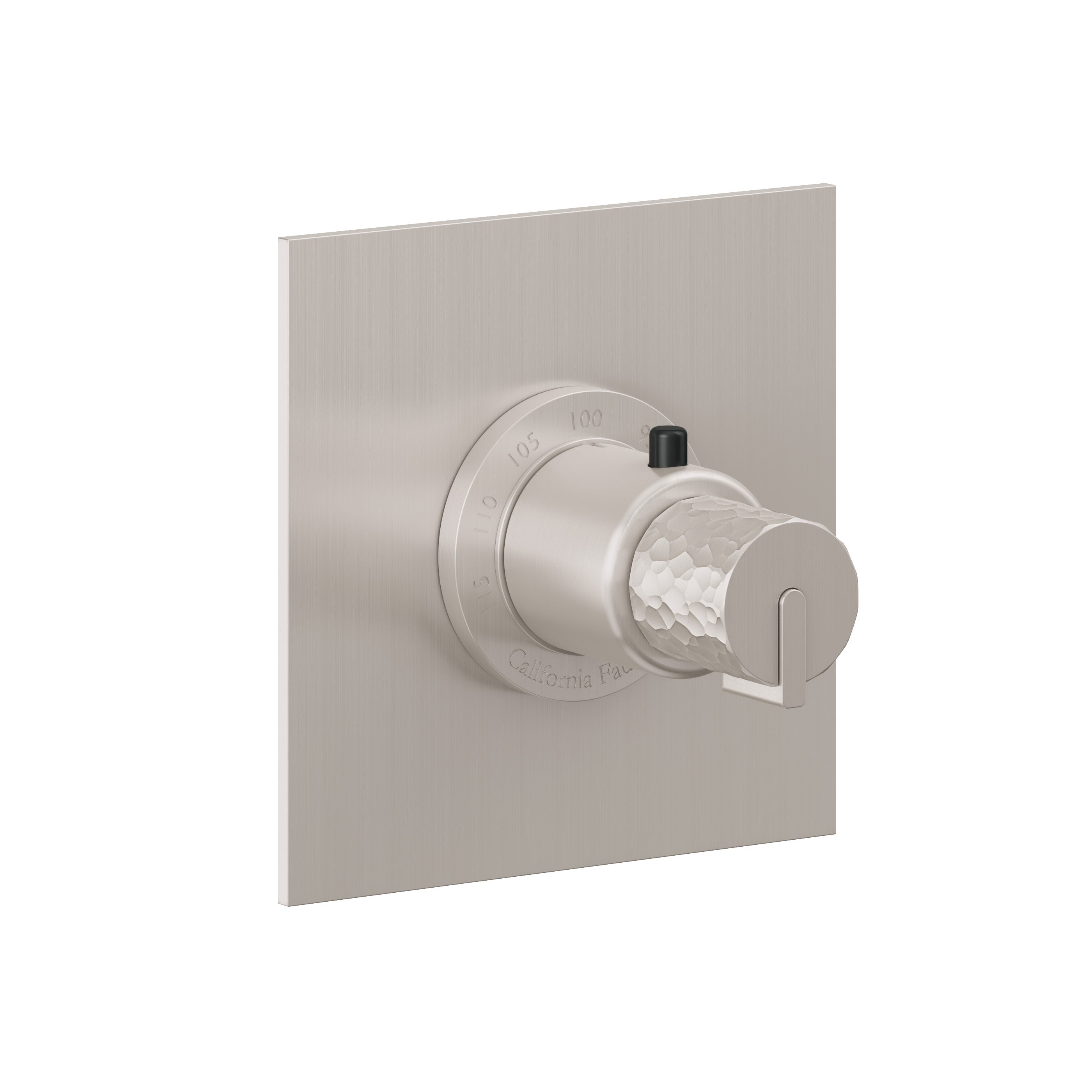California Faucets Jalama StyleTherm Termostático de 3/4" - Placa Plana - Níquel Satinado