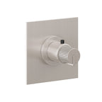 California Faucets Jalama StyleTherm Termostático de 3/4" - Placa Plana - Níquel Satinado