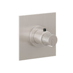 California Faucets Jalama StyleTherm Termostático de 3/4" - Placa Plana - Níquel Satinado