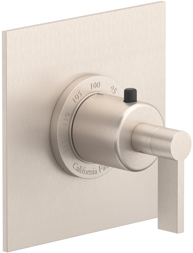California Faucets Cayucos StyleTherm Termostático de 3/4" - Níquel Satinado