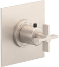 California Faucets Cayucos StyleTherm Termostático de 3/4" - Manija de Cruz - Níquel Satinado