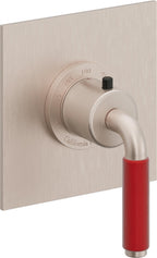 California Faucets Cayucos StyleTherm Termostático de 3/4" - Palanca Roja - Níquel Satinado