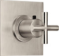 California Faucets Tiburon Termostática StyleTherm de 3/4" - Manija de Cruz - Níquel Satinado