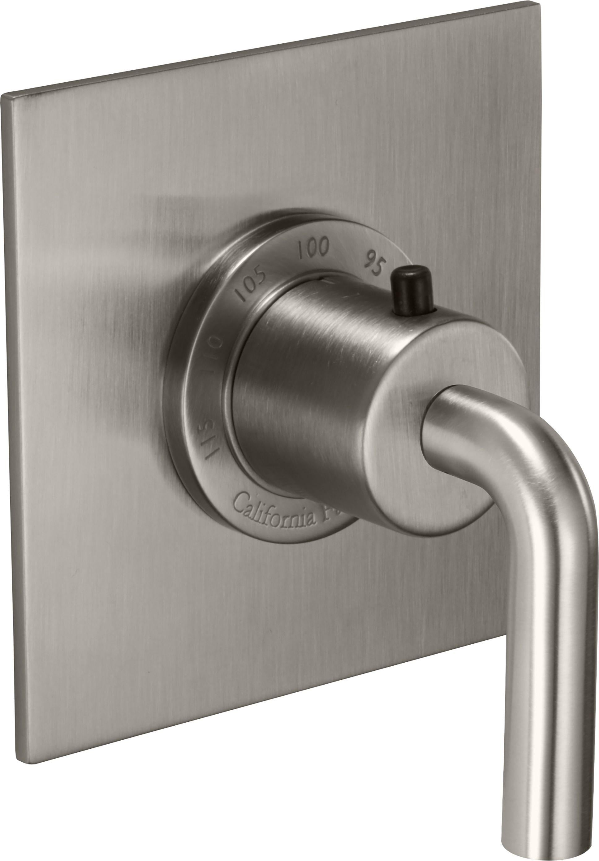 California Faucets Tamalpais Juego Termostático StyleTherm de 3/4" Solamente - Níquel Satinado