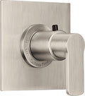 California Faucets Arpeggio StyleTherm Termostático de 3/4" - Placa Plana - Níquel Satinado