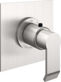 California Faucets Libretto StyleTherm Termostático de 3/4" - Placa Plana - Níquel Satinado