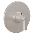 California Faucets San Elijo StyleTherm Termostático de 3/4" - Placa Redonda - Base Cuadrada - Níquel Satinado