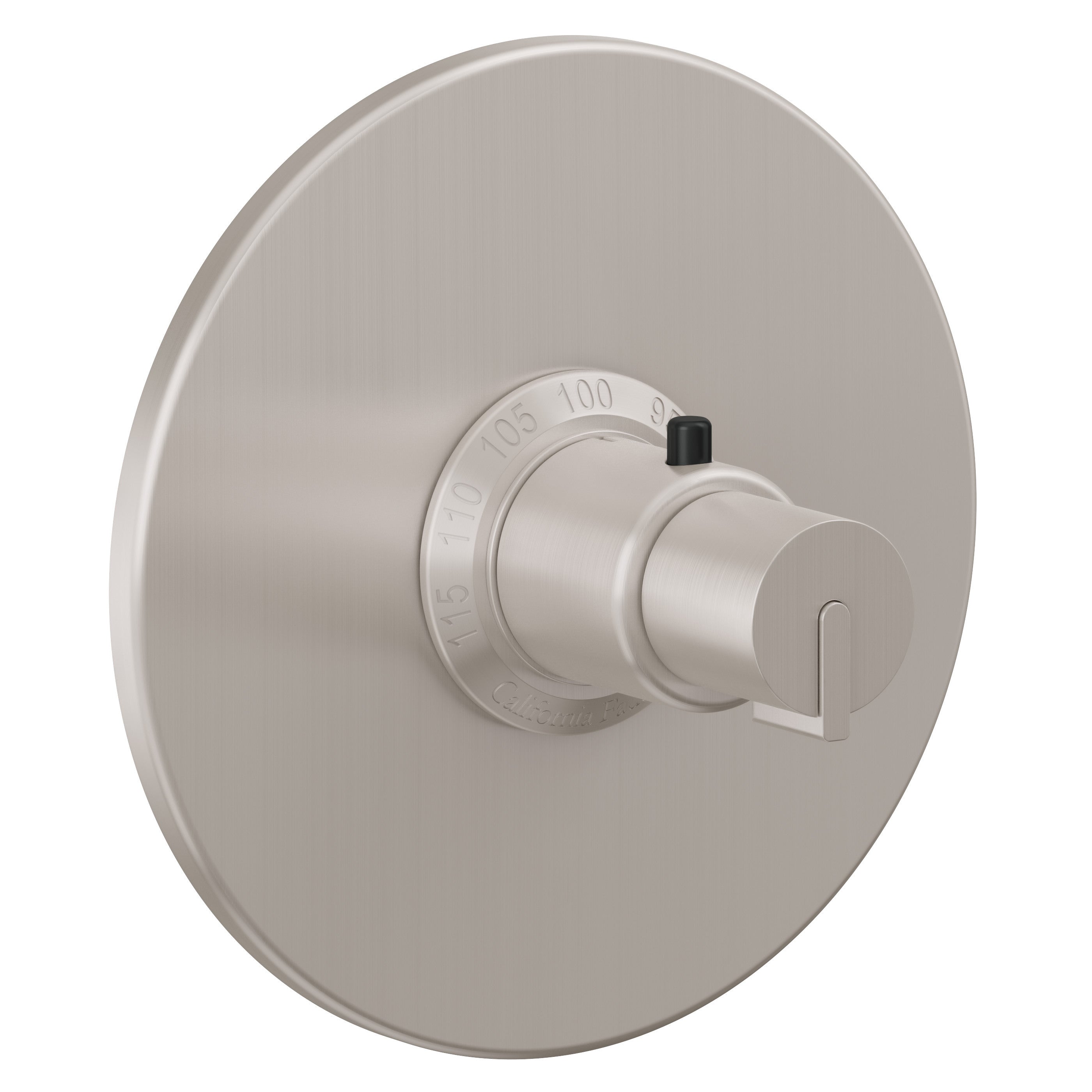 California Faucets Jalama StyleTherm Termostático de 3/4" - Placa Redonda - Níquel Satinado