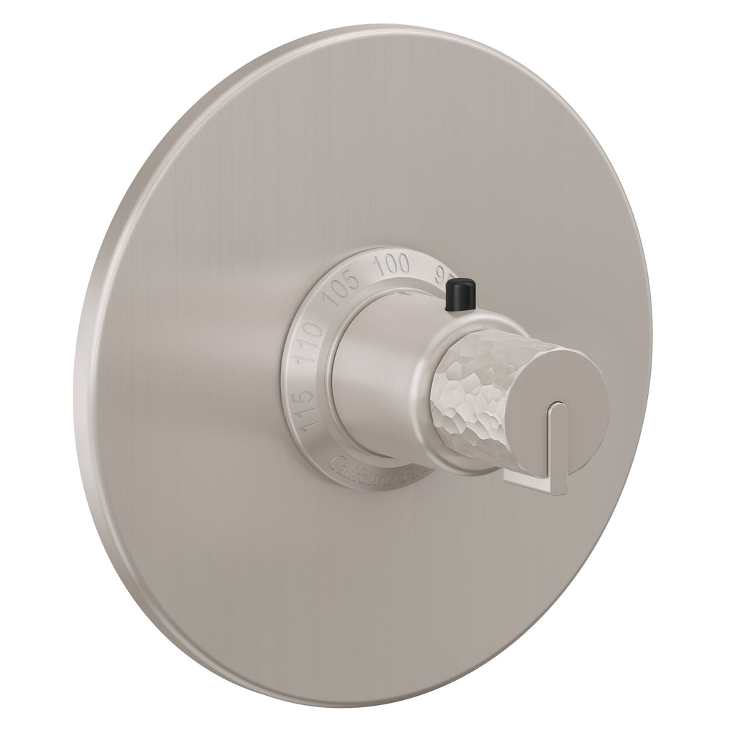 California Faucets Jalama StyleTherm Termostático de 3/4" - Placa Redonda - Níquel Satinado