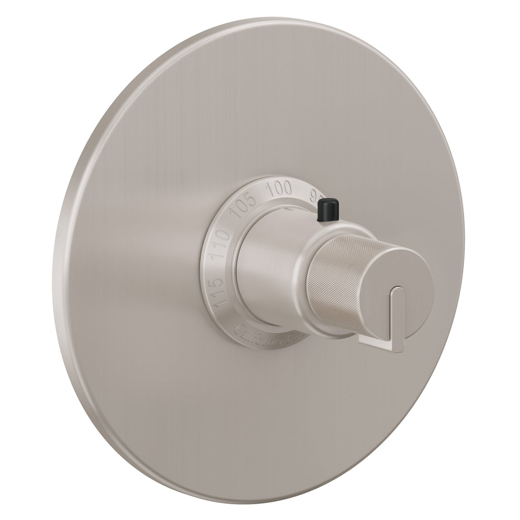 California Faucets Jalama StyleTherm Termostático de 3/4" - Placa Redonda - Níquel Satinado