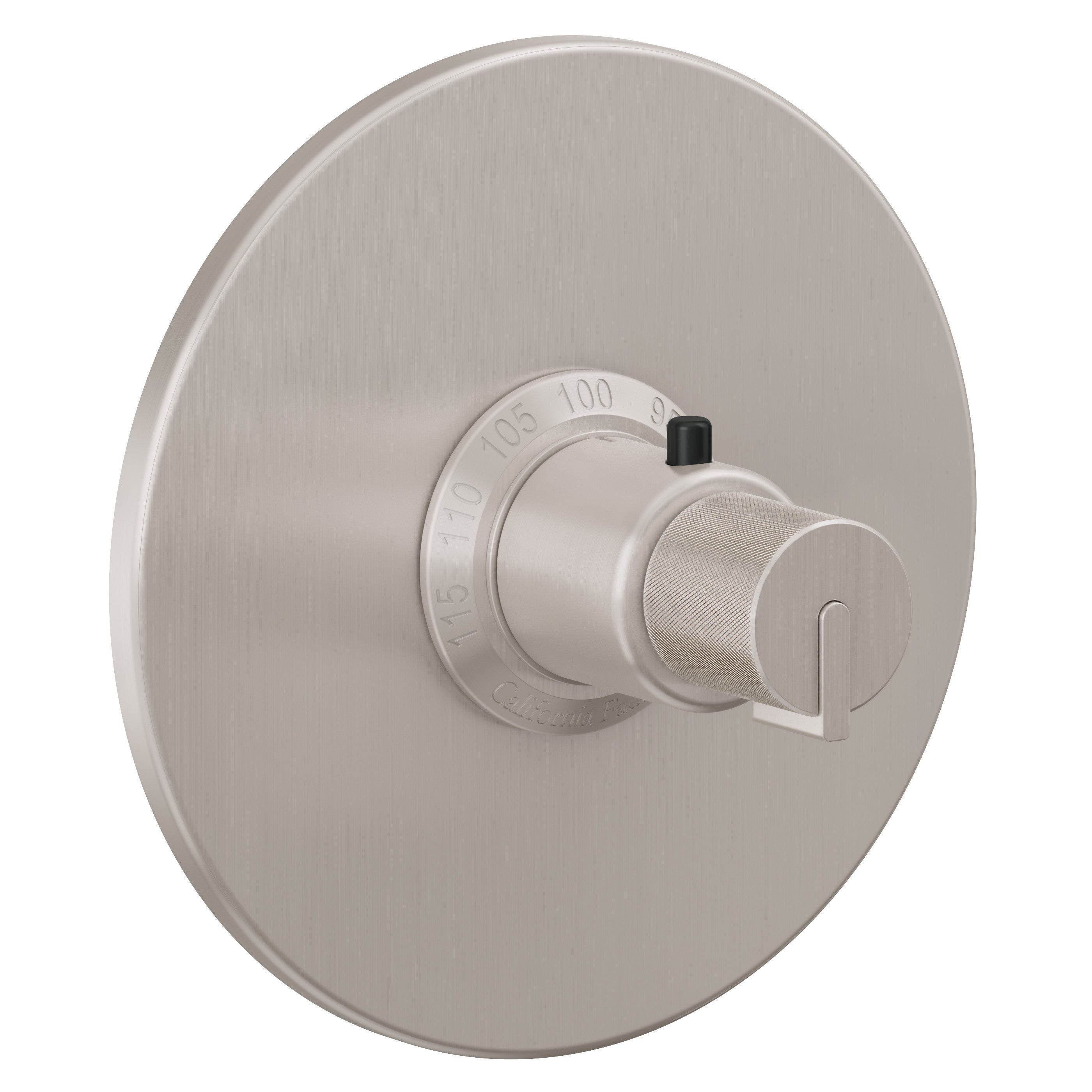 California Faucets Jalama StyleTherm Termostático de 3/4" - Placa Redonda - Níquel Satinado
