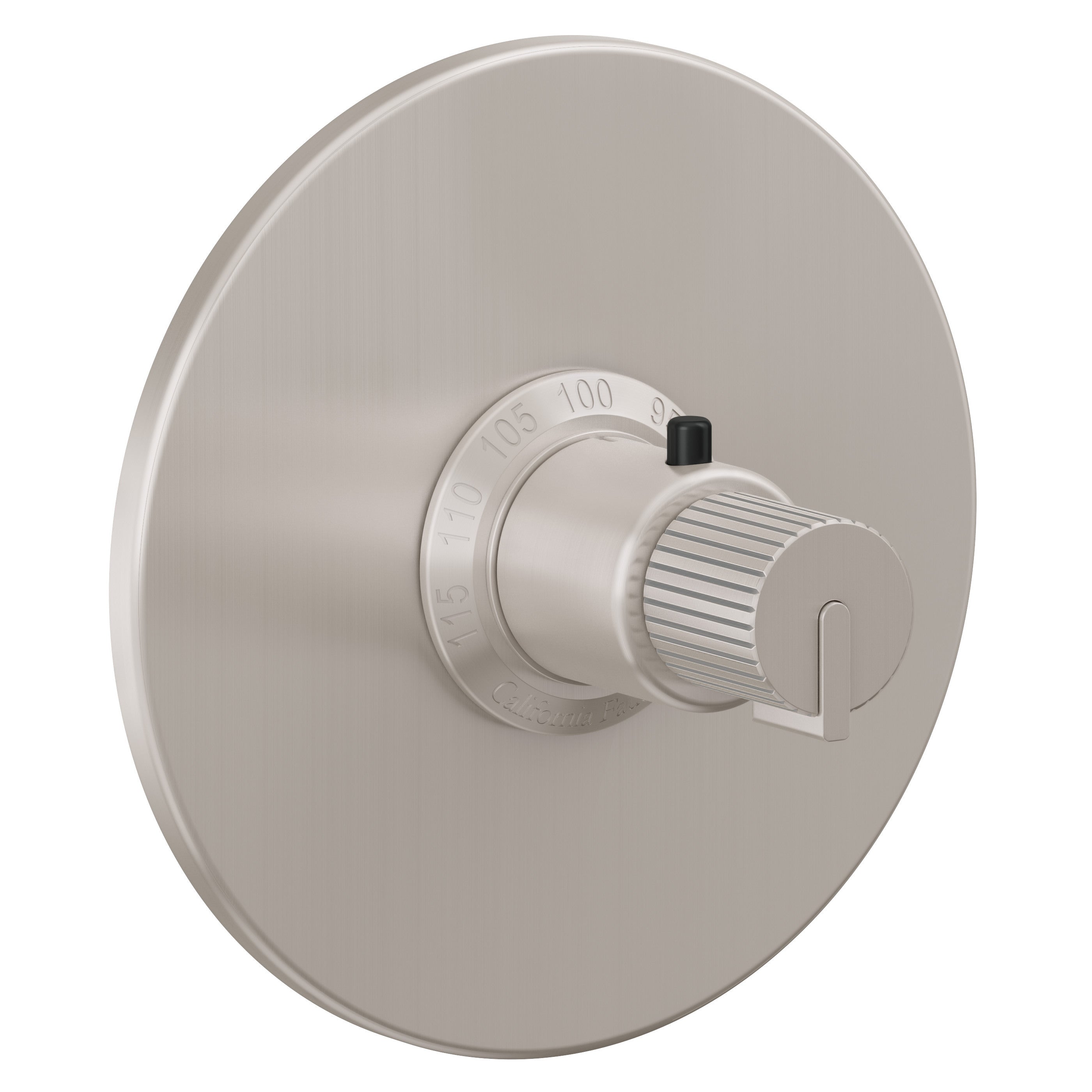 California Faucets Jalama StyleTherm Termostático de 3/4" - Placa Redonda - Níquel Satinado