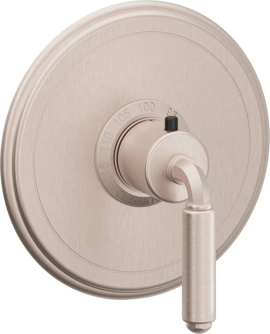 California Faucets Del Mar StyleTherm Termostático de 3/4" - Níquel Satinado
