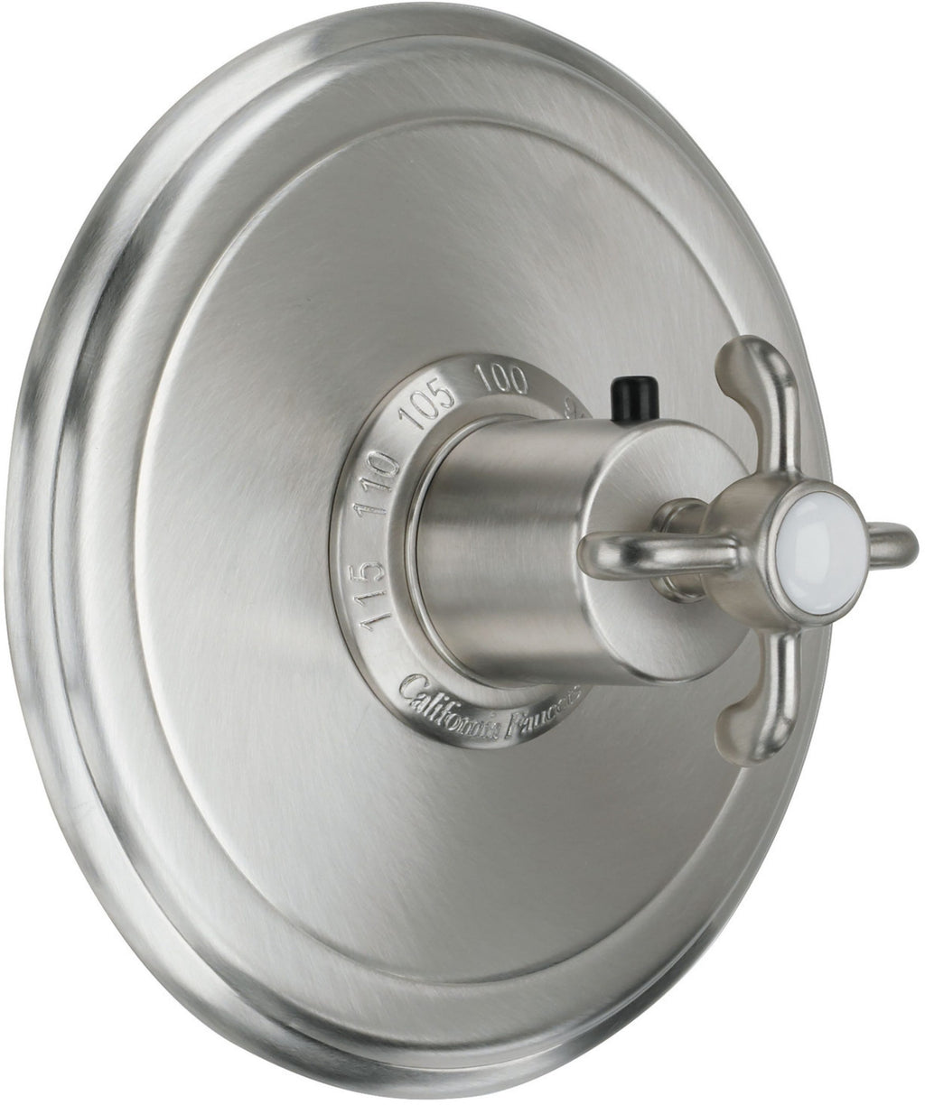 California Faucets Salinas StyleTherm Termostático de 3/4" - Placa Redonda