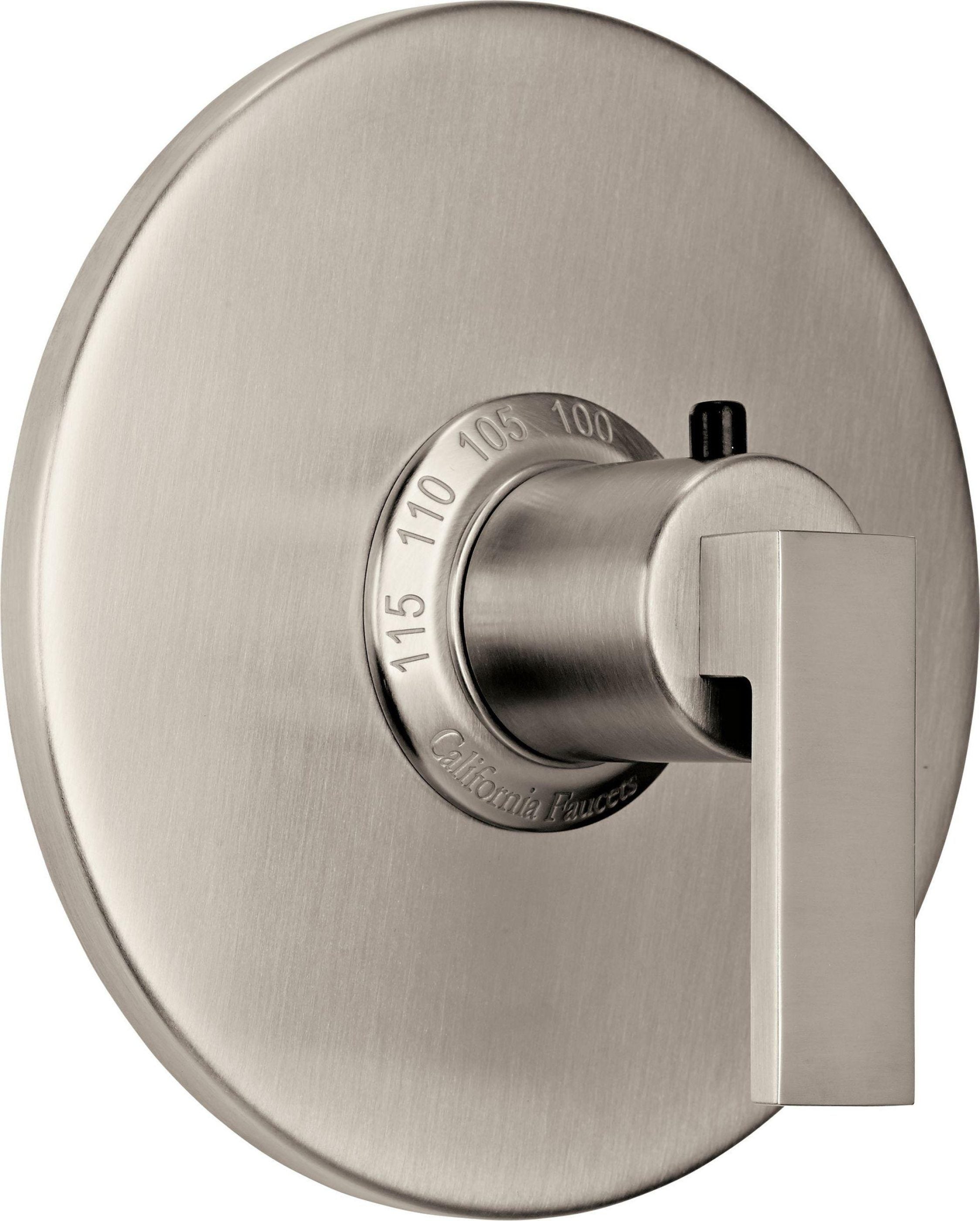 California Faucets Morro Bay StyleTherm Termostático de 3/4" - Placa Redonda