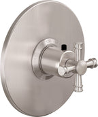 California Faucets Trousdale StyleTherm Termostático de 3/4" - Placa Redonda - Níquel Satinado
