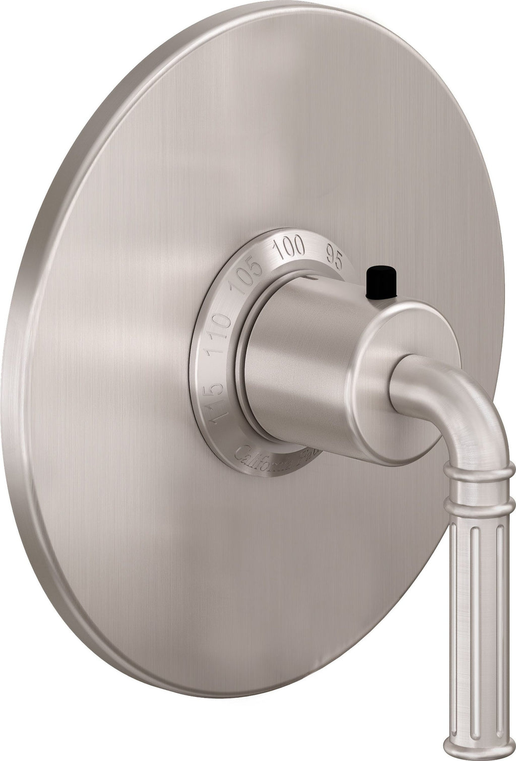 California Faucets Trousdale StyleTherm Termostático de 3/4" - Placa Redonda - Níquel Satinado