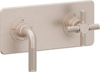 California Faucets Descanso StyleTherm Vista™ - Placa Cuadrada Sencilla (9" x 4") - Níquel Satinado