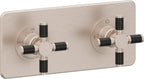 California Faucets Descanso StyleTherm Vista™ - Placa Cuadrada Sencilla (9" x 4") - Níquel Satinado