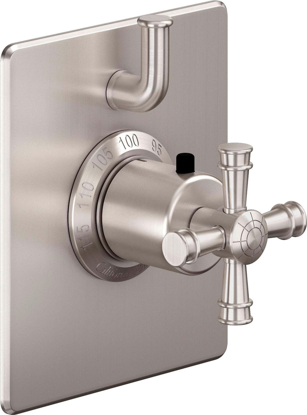 California Faucets Trousdale StyleTherm con Control de Volumen Individual - Placa Plana - Níquel Satinado