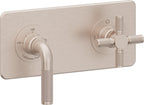 California Faucets Descanso StyleTherm Vista™ - Placa Cuadrada Sencilla (9" x 4") - Níquel Satinado