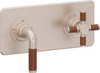 California Faucets Descanso StyleTherm Vista™ - Placa Cuadrada Sencilla (9" x 4") - Níquel Satinado