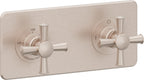 California Faucets Miramar StyleTherm Vista™ - Placa Cuadrada Sencilla (9" x 4") - Níquel Satinado