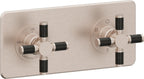 California Faucets Descanso StyleTherm Vista™ - Placa Cuadrada Sencilla (9" x 4") - Níquel Satinado