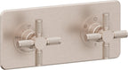 California Faucets Descanso StyleTherm Vista™ - Placa Cuadrada Sencilla (9" x 4") - Níquel Satinado
