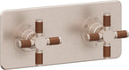 California Faucets Descanso StyleTherm Vista™ - Placa Cuadrada Sencilla (9" x 4") - Níquel Satinado