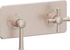 California Faucets Miramar StyleTherm Vista™ - Placa Cuadrada Sencilla (9" x 4") - Níquel Satinado
