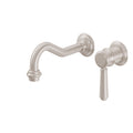 California Faucets Montecito Llave de Lavabo de Pared de Una Llave - Níquel Satinado
