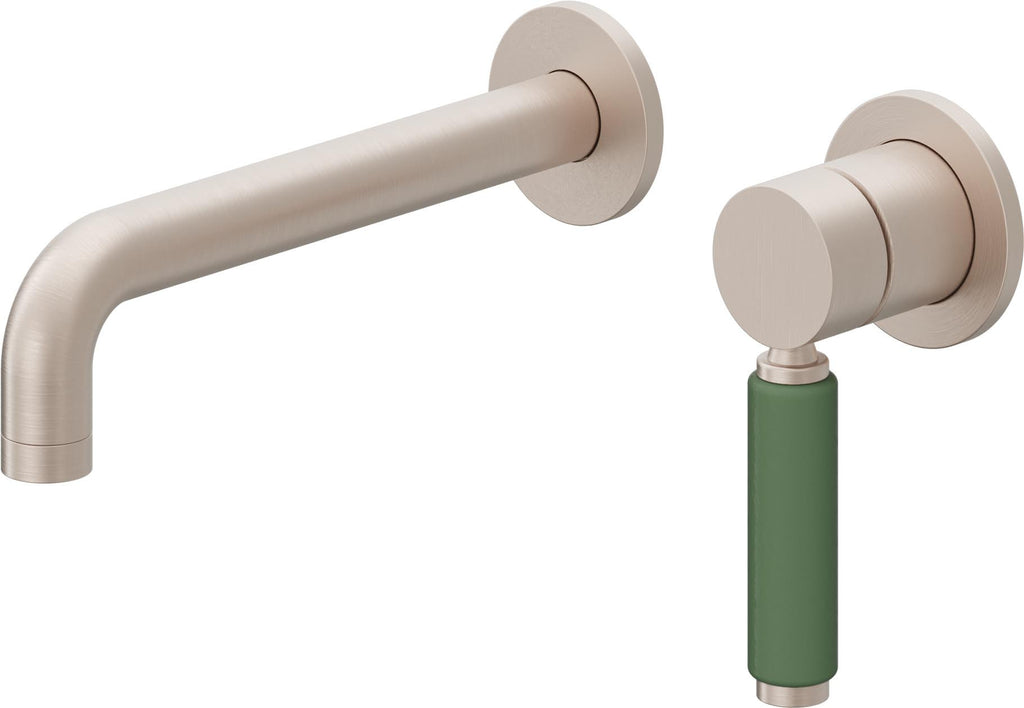 California Faucets Cayucos Llave de Lavabo de Pared de Una Llave - Níquel Satinado