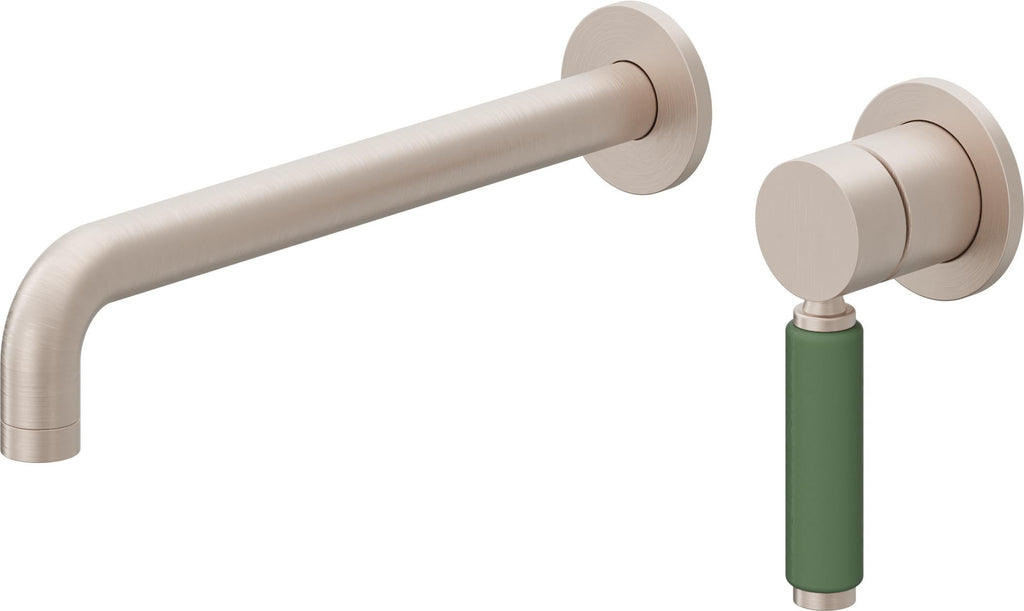 California Faucets Cayucos Llave de Lavabo de Pared de Una Llave - Níquel Satinado