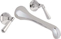 California Faucets Monterey Llave de Lavabo de Pared de Dos Llaves - Cromo Pulido