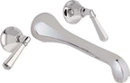 California Faucets Monterey Llave de Lavabo de Pared de Dos Llaves - Cromo Pulido