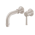 California Faucets Miramar Llave de Lavabo de Pared de una Manija - Níquel Satinado