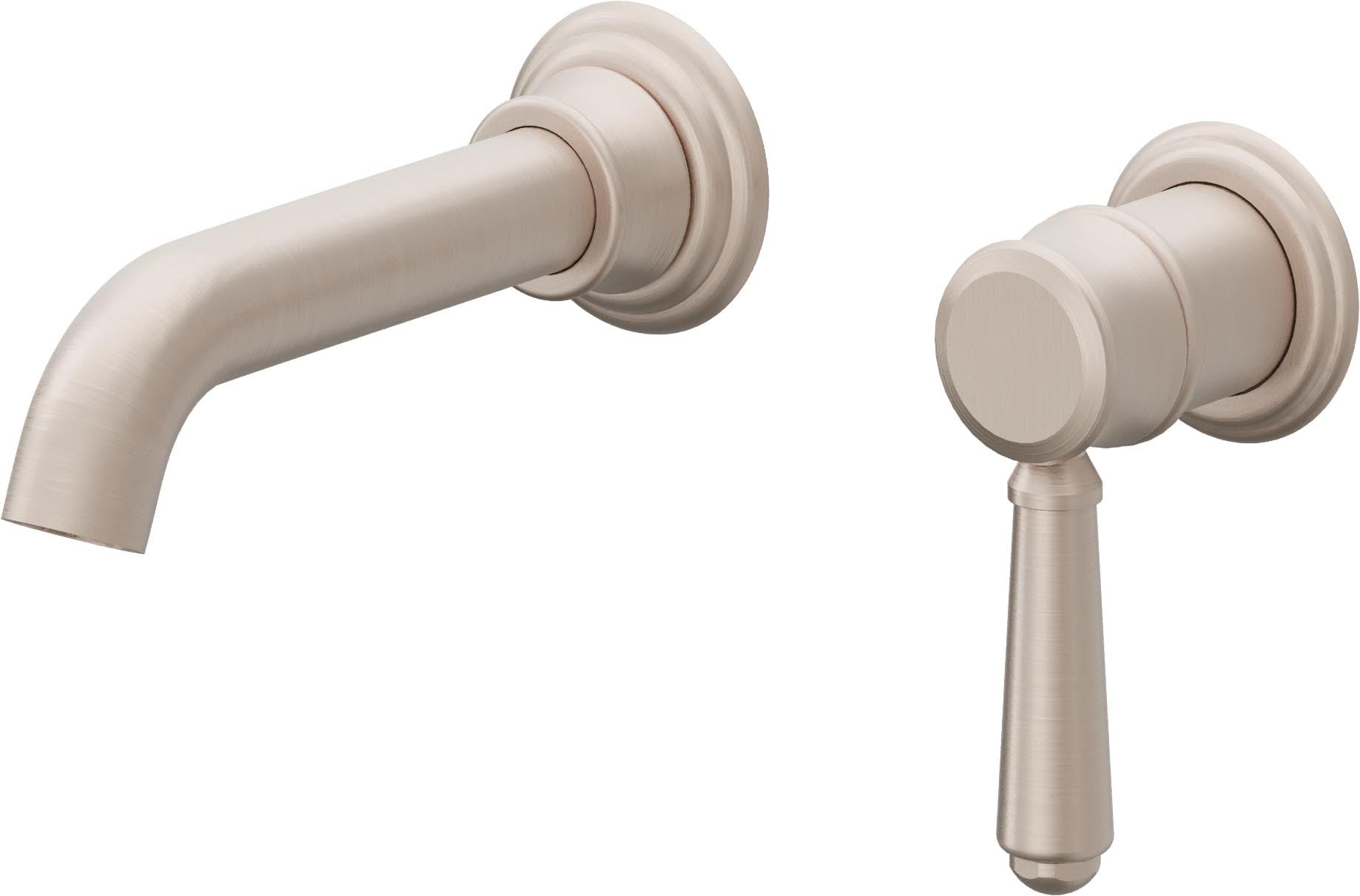 California Faucets Coronado Llave de Lavabo de Pared de Una Llave - Níquel Satinado
