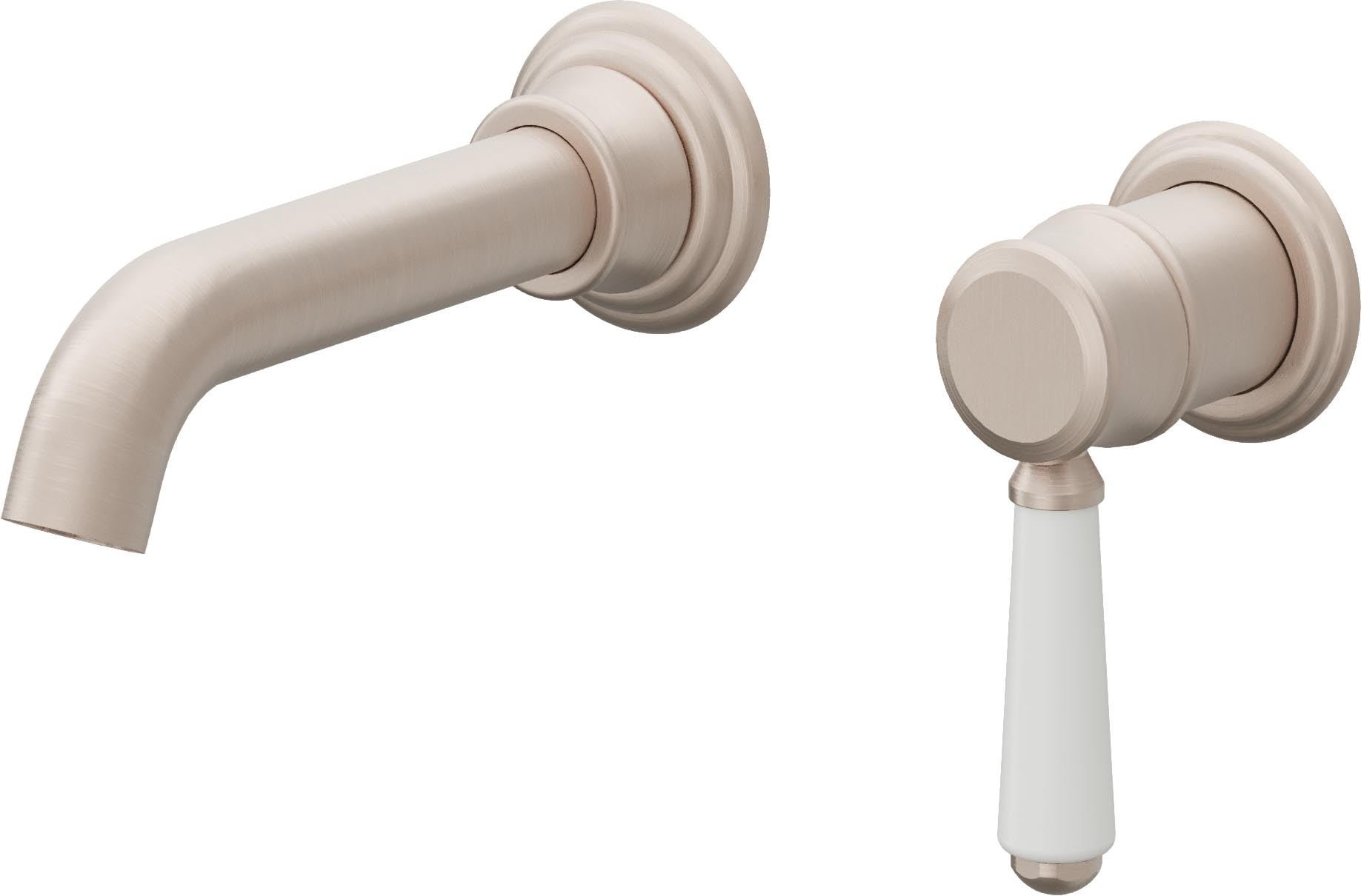 California Faucets Coronado Llave de Lavabo de Pared de Una Llave - Níquel Satinado