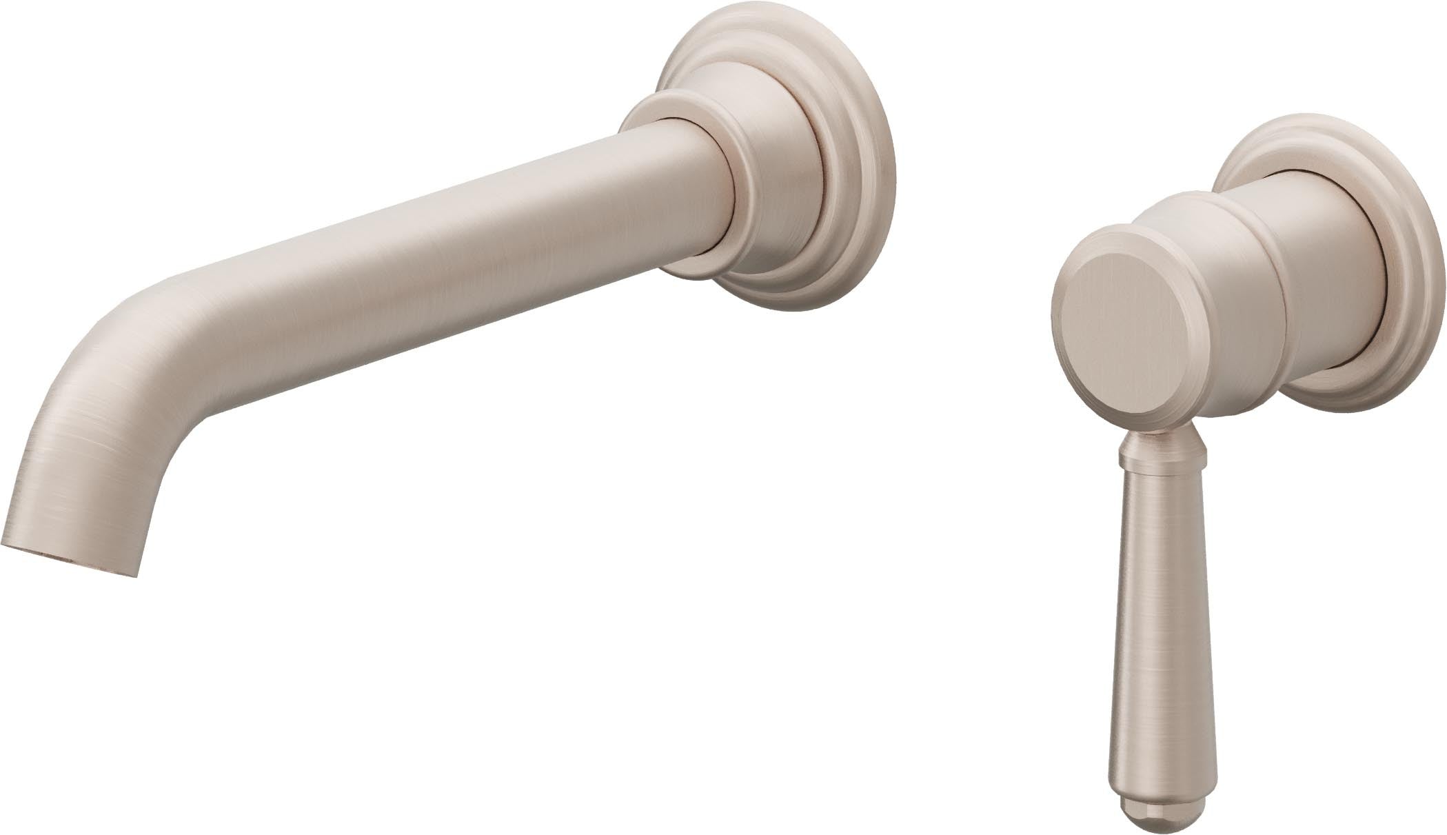 California Faucets Coronado Llave de Lavabo de Pared de Una Llave - Níquel Satinado