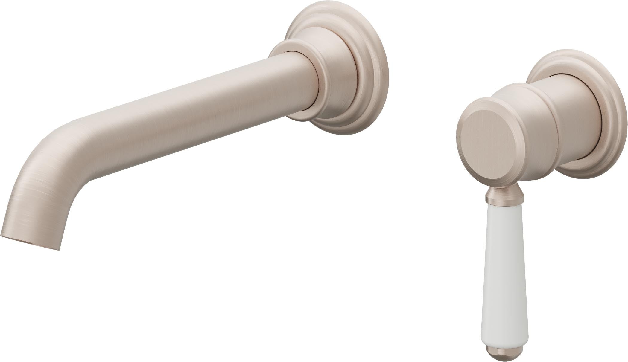 California Faucets Coronado Llave de Lavabo de Pared de Una Llave - Níquel Satinado