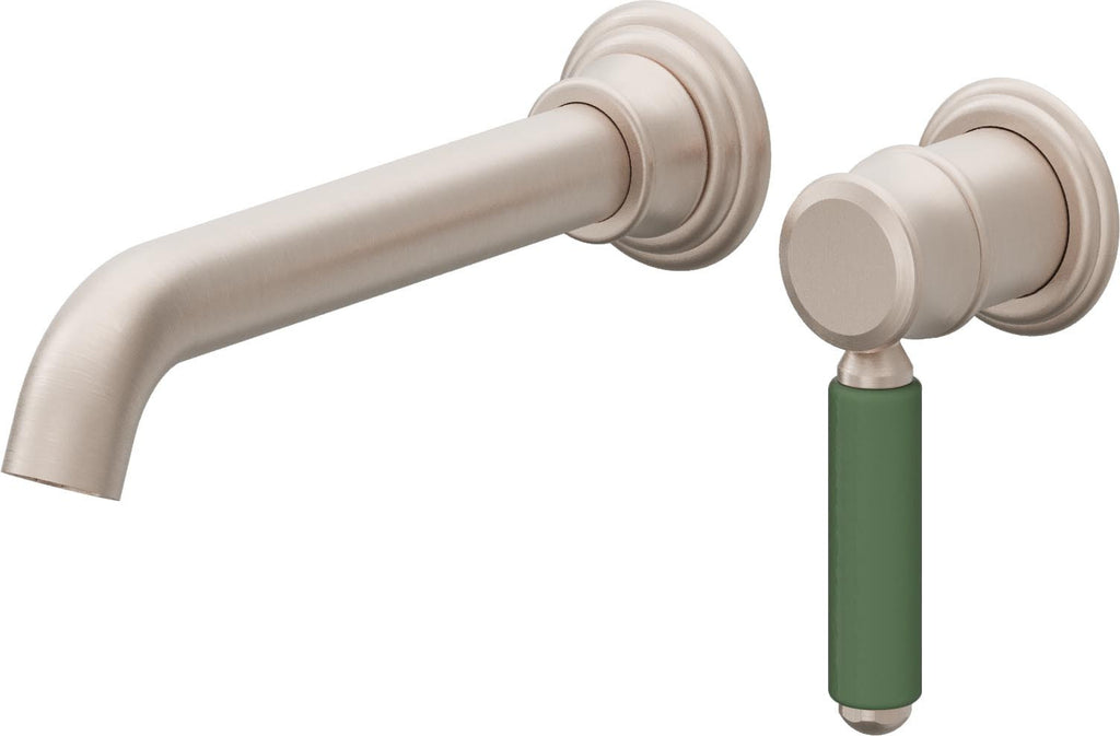 California Faucets Del Mar Llave de Lavabo de Pared de Una Llave - Níquel Satinado
