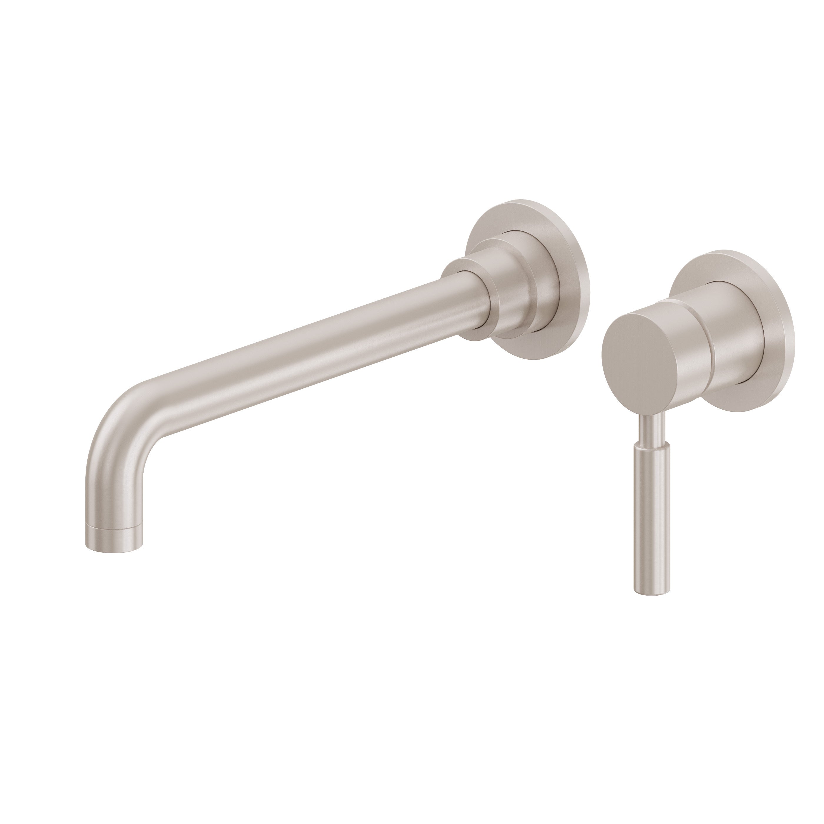 California Faucets Avalon Llave de Pared de Una Manija para Lavabo Solamente - Níquel Satinado