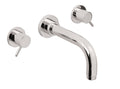 California Faucets Avalon Llave de Pared de Dos Manijas para Lavabo Solamente - Cromo Pulido