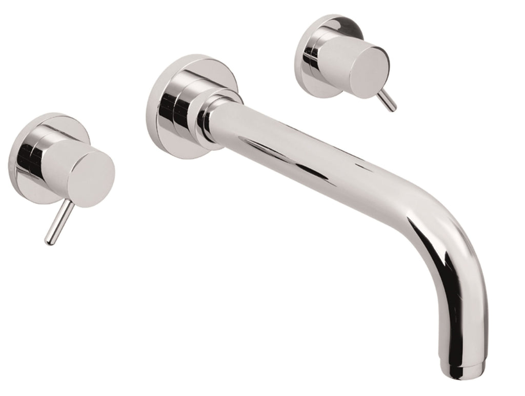California Faucets Avalon Llave de Pared de Dos Manijas para Lavabo Solamente - Cromo Pulido