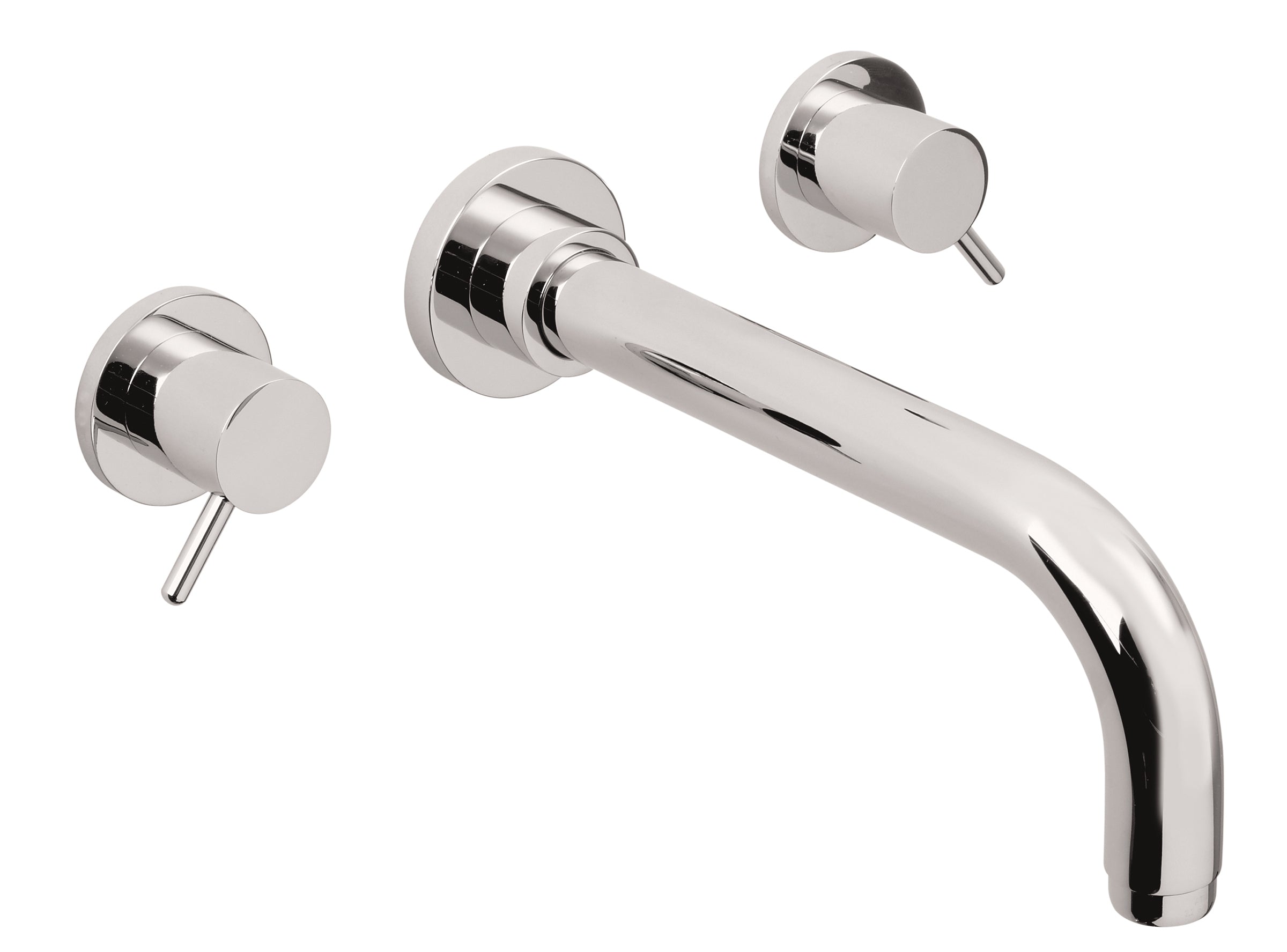 California Faucets Avalon Llave de Pared de Dos Manijas para Lavabo Solamente - Cromo Pulido