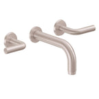 California Faucets Tamalpais Llave de Pared de Dos Manijas para Lavabo Solamente - Níquel Satinado