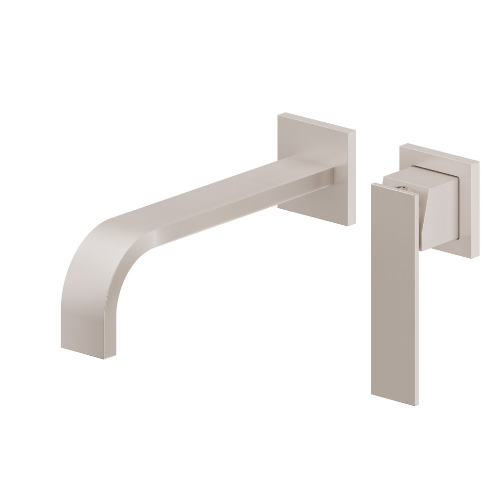 California Faucets Terra Mar Llave de Lavabo de Pared de Una Llave - Níquel Satinado